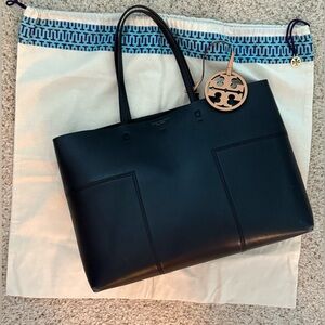 Tory Burch Tote Bag Purse Block T